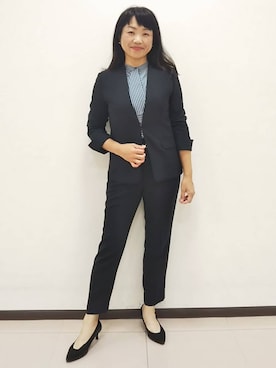 「レディーススーツ」｜ともさん（レディース・165cm）の秋コーディネート
