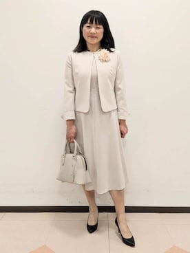 「esche（エッシュ）のアイテム」を使った、ともさん（レディース・165cm）の冬コーディネート
