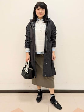 「アイテム（モッズコート）」を使った、ともさん（レディース・165cm）の春コーディネート