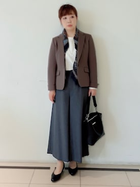 「Reflect（リフレクト）のアイテム（トップス）」を使った、ひーさん（レディース・162cm）の秋コーディネート