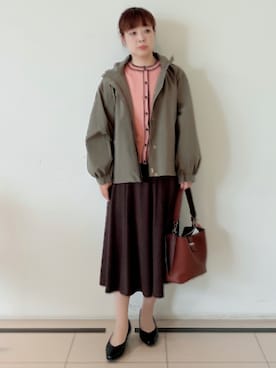「Reflect（リフレクト）のアイテム（トップス）」を使った、ひーさん（レディース・162cm）の秋コーディネート