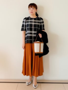 「Reflect（リフレクト）のアイテム（セットアップ）」を使った、ひーさん（レディース・162cm）の夏コーディネート