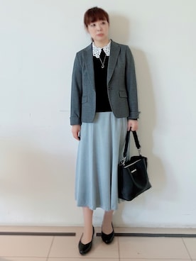 「Reflect（リフレクト）のアイテム（トップス）」を使った、ひーさん（レディース・162cm）の秋コーディネート