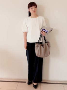 「Reflect（リフレクト）のアイテム（パンツ）」を使った、ひーさん（レディース・162cm）の秋コーディネート