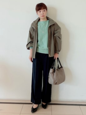 「Reflect（リフレクト）のアイテム（パンツ）」を使った、ひーさん（レディース・162cm）の秋コーディネート