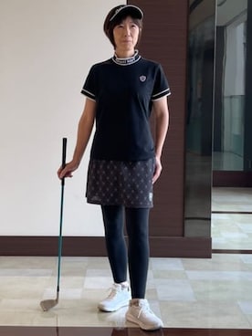 「アイテム（サンバイザー）」を使った、サンタクさん（レディース・164cm）の夏コーディネート