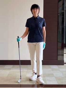 「アイテム（その他、ブルー系）」を使った、サンタクさん（レディース・164cm）の夏コーディネート