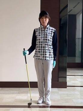 「アイテム（その他、ブルー系）」を使った、サンタクさん（レディース・164cm）の夏コーディネート