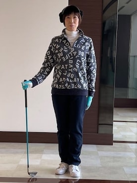 「アイテム（その他、ブルー系）」を使った、サンタクさん（レディース・164cm）の秋コーディネート