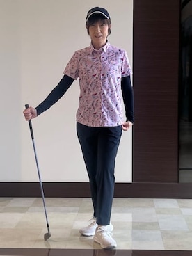 「アイテム（その他、ブルー系）」を使った、サンタクさん（レディース・164cm）の夏コーディネート