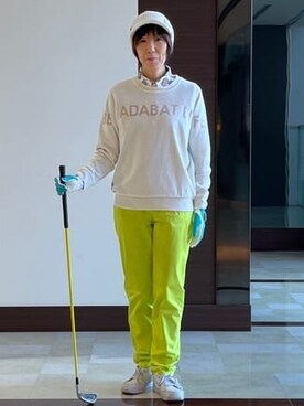「アイテム（その他、ブルー系）」を使った、サンタクさん（レディース・164cm）の冬コーディネート