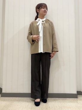 「INDIVI（インディヴィ）のアイテム」を使った、ちひさん（レディース・162cm）の秋コーディネート