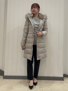 「INDIVI（インディヴィ）のアイテム」を使った、ちひさん（レディース・162cm）の冬コーディネート