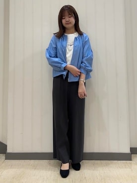 「INDIVI（インディヴィ）のアイテム（ブルゾン）」を使った、ちひさん（レディース・162cm）の春コーディネート