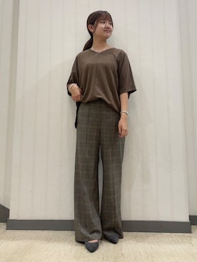 「INDIVI（インディヴィ）のアイテム」を使った、ちひさん（レディース・162cm）の秋コーディネート