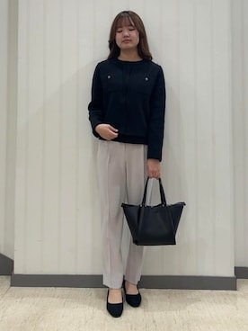 「HusHusH（ハッシュアッシュ）のアイテム（パンツ）」を使った、ちひさん（レディース・162cm）の冬コーディネート