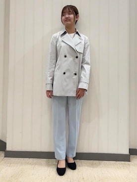 「HusHusH（ハッシュアッシュ）のアイテム（パンツ）」を使った、ちひさん（レディース・162cm）の冬コーディネート