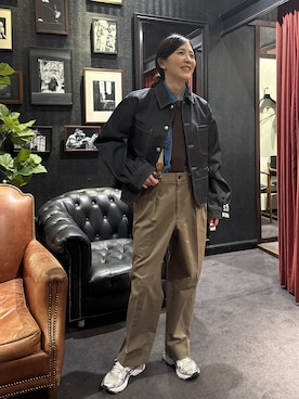 「TAKEO KIKUCHI（タケオキクチ）のアイテム」を使った、jinnoさん（メンズ・165cm）の秋コーディネート