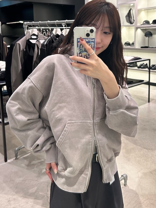 ROUND SWEAT ZIP HOODIE