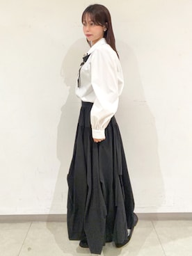 オーディアスタッフさん(レディース・163cm)の秋コーディネート