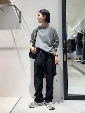 「YECCA VECCA（イェッカヴェッカ）のアイテム」を使った、YECCA VECCAさん（レディース・156cm）の秋コーディネート