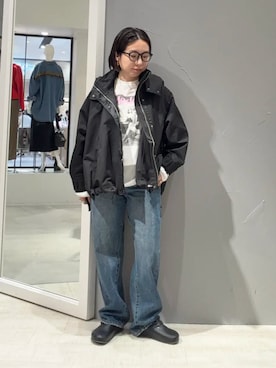 「YECCA VECCA（イェッカヴェッカ）のアイテム」を使った、YECCA VECCAさん（レディース・154cm）の秋コーディネート