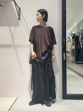 「YECCA VECCA（イェッカヴェッカ）のアイテム」を使った、YECCA VECCAさん（レディース・156cm）の秋コーディネート