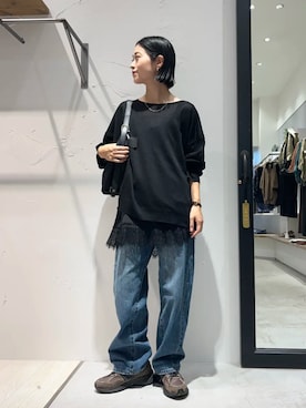 「YECCA VECCA（イェッカヴェッカ）のアイテム」を使った、YECCA VECCAさん（レディース・156cm）の秋コーディネート