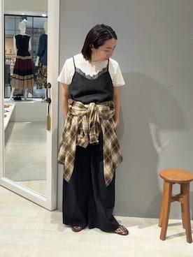 「YECCA VECCA（イェッカヴェッカ）のアイテム」を使った、YECCA VECCAさん（レディース・154cm）の秋コーディネート