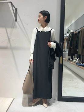 「YECCA VECCA（イェッカヴェッカ）のアイテム」を使った、YECCA VECCAさん（レディース・156cm）の秋コーディネート
