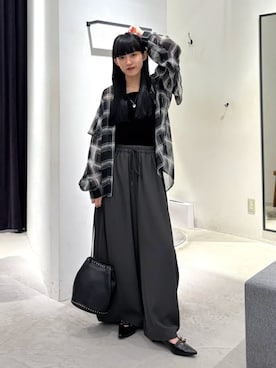 「YECCA VECCA（イェッカヴェッカ）のアイテム」を使った、YECCA VECCAさん（レディース・156cm）の秋コーディネート