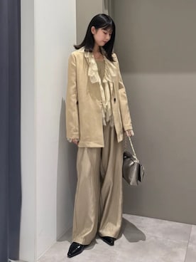 「YECCA VECCA（イェッカヴェッカ）のアイテム」を使った、YECCA VECCAさん（レディース・162cm）の秋コーディネート