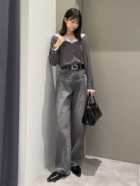 「YECCA VECCA（イェッカヴェッカ）のアイテム」を使った、YECCA VECCAさん（レディース・162cm）の秋コーディネート