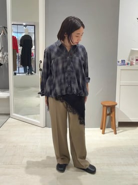「YECCA VECCA（イェッカヴェッカ）のアイテム」を使った、YECCA VECCAさん（レディース・154cm）の秋コーディネート