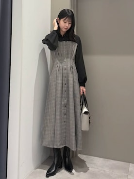 「YECCA VECCA（イェッカヴェッカ）のアイテム」を使った、YECCA VECCAさん（レディース・162cm）の秋コーディネート