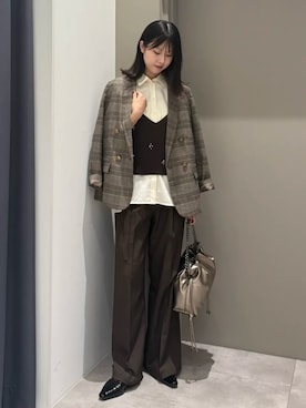 「YECCA VECCA（イェッカヴェッカ）のアイテム」を使った、YECCA VECCAさん（レディース・162cm）の秋コーディネート