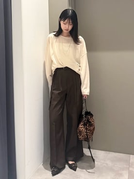 「YECCA VECCA（イェッカヴェッカ）のアイテム」を使った、YECCA VECCAさん（レディース・162cm）の秋コーディネート