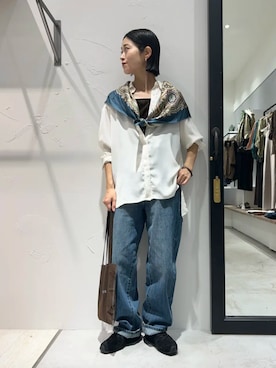 「YECCA VECCA（イェッカヴェッカ）のアイテム」を使った、YECCA VECCAさん（レディース・156cm）の秋コーディネート