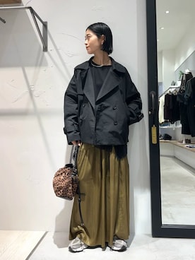 「YECCA VECCA（イェッカヴェッカ）のアイテム」を使った、YECCA VECCAさん（レディース・156cm）の秋コーディネート
