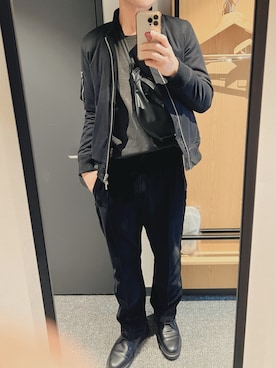 「Needles（ニードルス）のアイテム」を使った、sinjeさん（メンズ・176cm）の冬コーディネート