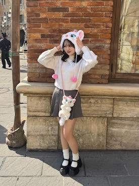 x2hnkさん（レディース・161cm）の春コーディネート