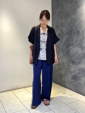「JOURNAL STANDARD（ジャーナルスタンダード）のアイテム」を使った、TABEIさん（レディース・160cm）の夏コーディネート