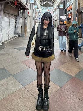 彩月さん（レディース・155cm）の冬コーディネート