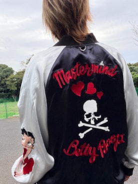 「アイテム（スカジャン）」を使った、まぁ坊さん（メンズ・178cm）の秋コーディネート