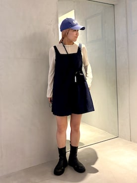 「ADAM ET ROPE'（アダムエロペ）のアイテム」を使った、akiさん（レディース・156cm）の夏コーディネート