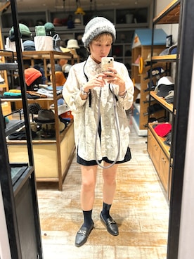 「Kaorinomori」｜「アイテム（ニットキャップ/ビーニー）」を使った、akiさん（レディース・156cm）の秋コーディネート