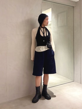 「フード」｜akiさん（レディース・156cm）の秋コーディネート