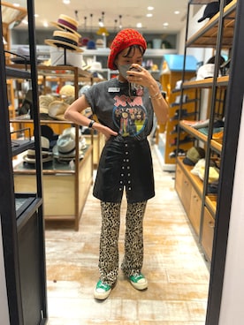 「arth」｜「アイテム（ハンチング/ベレー帽）」を使った、akiさん（レディース・156cm）の夏コーディネート