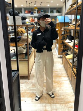 「arth」｜「アイテム（スラックス）」を使った、akiさん（レディース・156cm）の夏コーディネート