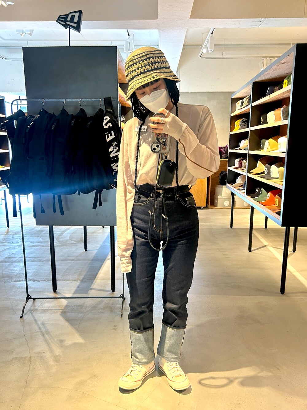 CLANE - カラーラインシアースリーブトップス CLANE（クラネ）の「CLANE クラネ “COLOR LINE SHEER NO SLEEVE